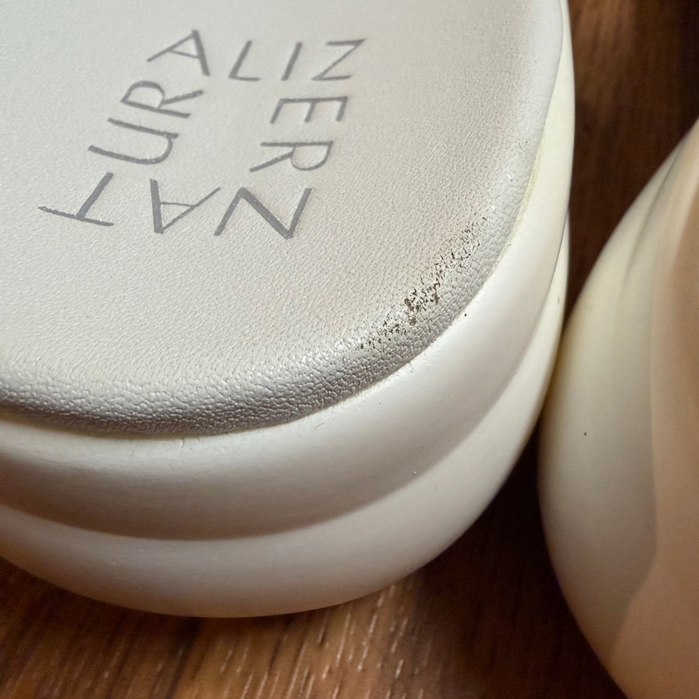 Naturalizer Women's White Ivory Cutout Slide Sandals - Picture 5 of 8